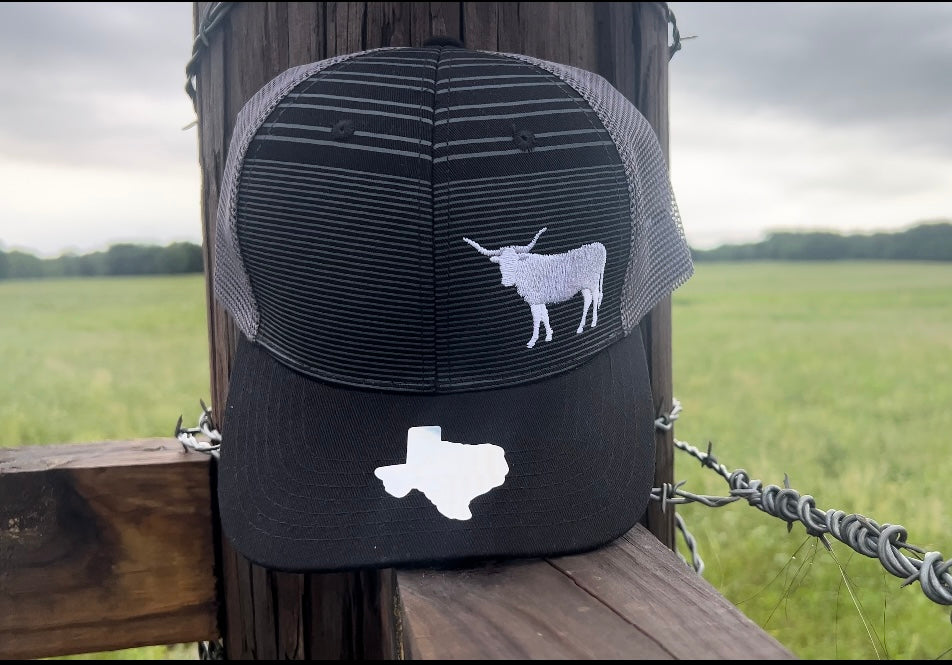 Longhorn Embroidered Trucker Hat