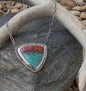 Sonora Sunrise Stone Handmade Sterling Silver Paperclip Necklace