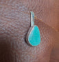 Handmade Sterling Silver & Turquoise Purse-Side Key Clip #4 by AFJ Co.