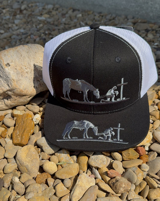 Kneeling Cowboy Embroidered Hat