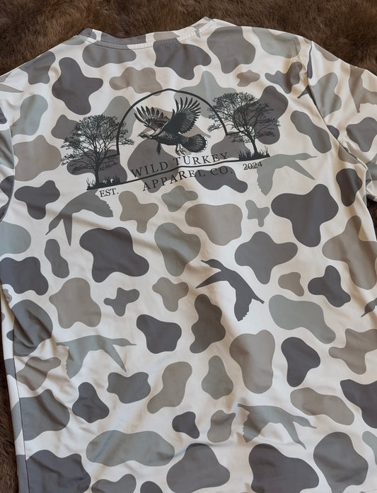 Wild Turkey Apparel Co. Fishing Shirt With Pintail Duck Camo